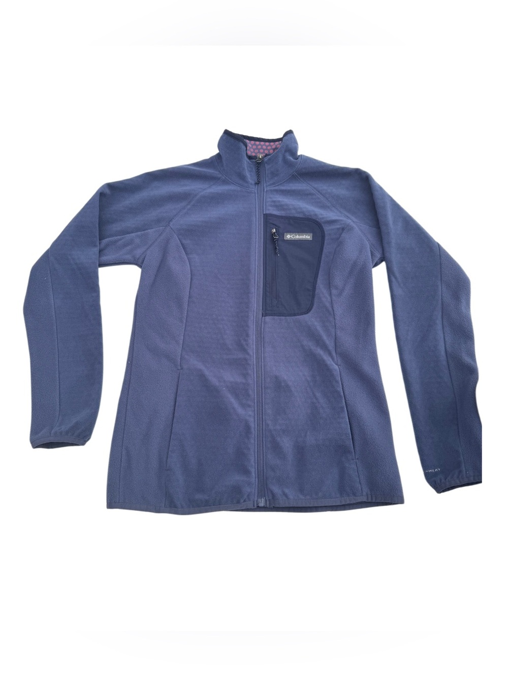 Columbia Navy Blue Full-Zip Fleece Jacket women’s Size Medium